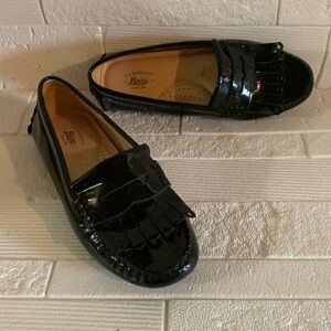 Bass patent leather tassel loafer